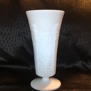 Indiana Harvest Milk Glass Vase